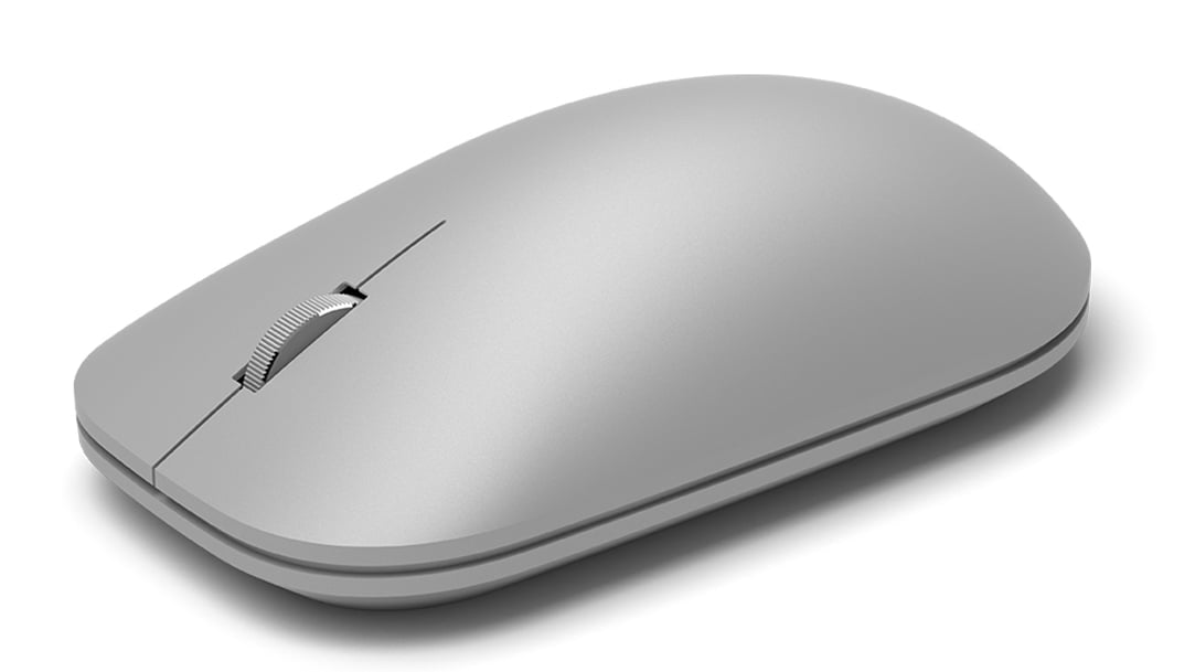Microsoft Surface Mouse - Mouse - right and left-handed - optical - wireless - Bluetooth 4.0 - gray - commercial