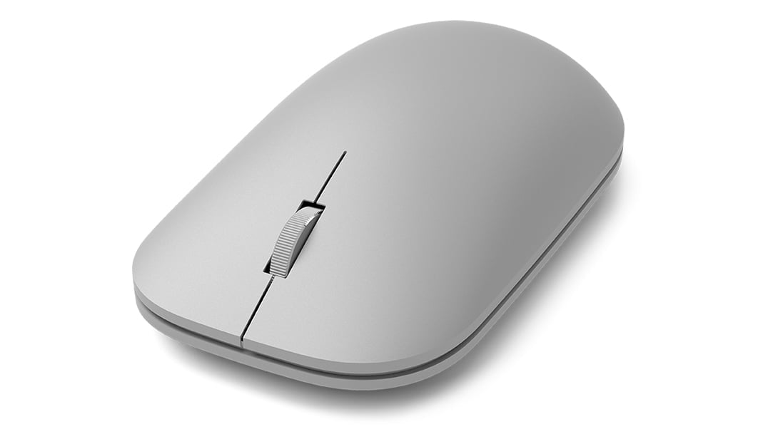 Microsoft Surface Mouse - Mouse - right and left-handed - optical - wireless - Bluetooth 4.0 - gray - commercial