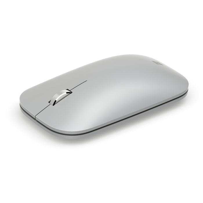 Microsoft Surface Mobile Mouse - Mouse - optical - 3 buttons - wireless - Bluetooth 4.2 - platinum - commercial
