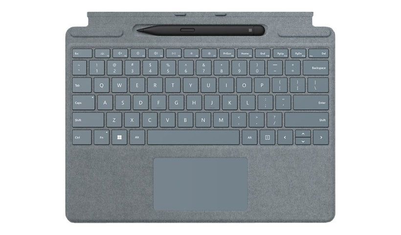 Microsoft Pro Signature Keyboard - Ice Blue - with Surface Slim Pen 2 - for Surface Pro X and Surface Pro 8