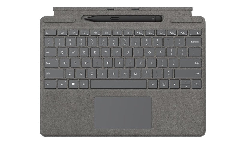 Microsoft Pro Signature Keyboard - Platinum - with Surface Slim Pen 2 - for Surface Pro X and Surface Pro 8