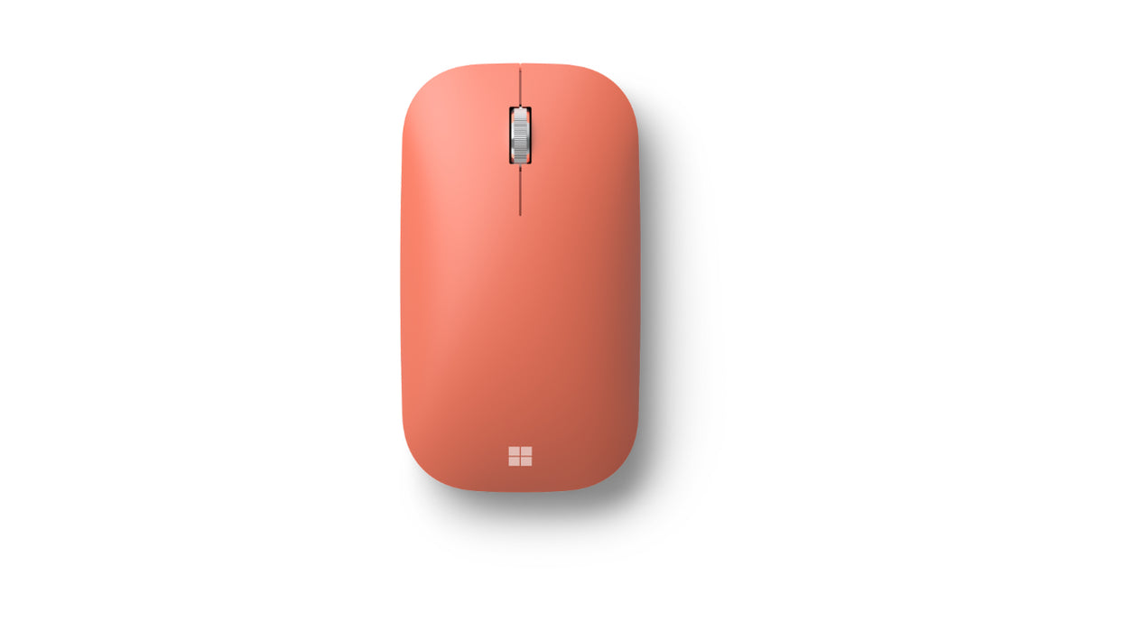 Microsoft Modern Mobile Mouse - Mouse - right and left-handed - optical - 3 buttons - wireless - Bluetooth 4.2 - peach