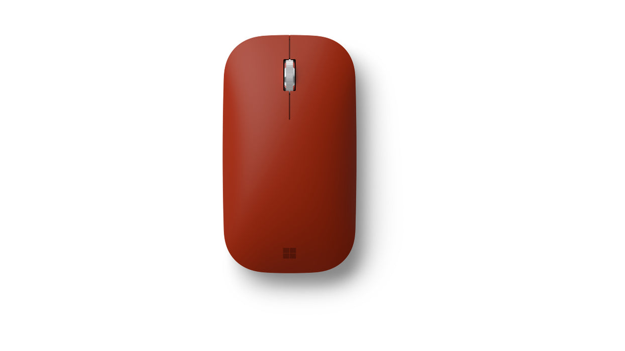 Microsoft Surface Mobile Mouse - Mouse - optical - 3 buttons - wireless - Bluetooth 4.2 - poppy red