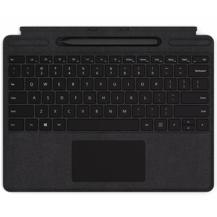 Microsoft Surface Pro X Signature Keyboard with Slim Pen Bundle - Keyboard - with trackpad, accelerometer - backlit - English - black - commercial - for Surface Pro X