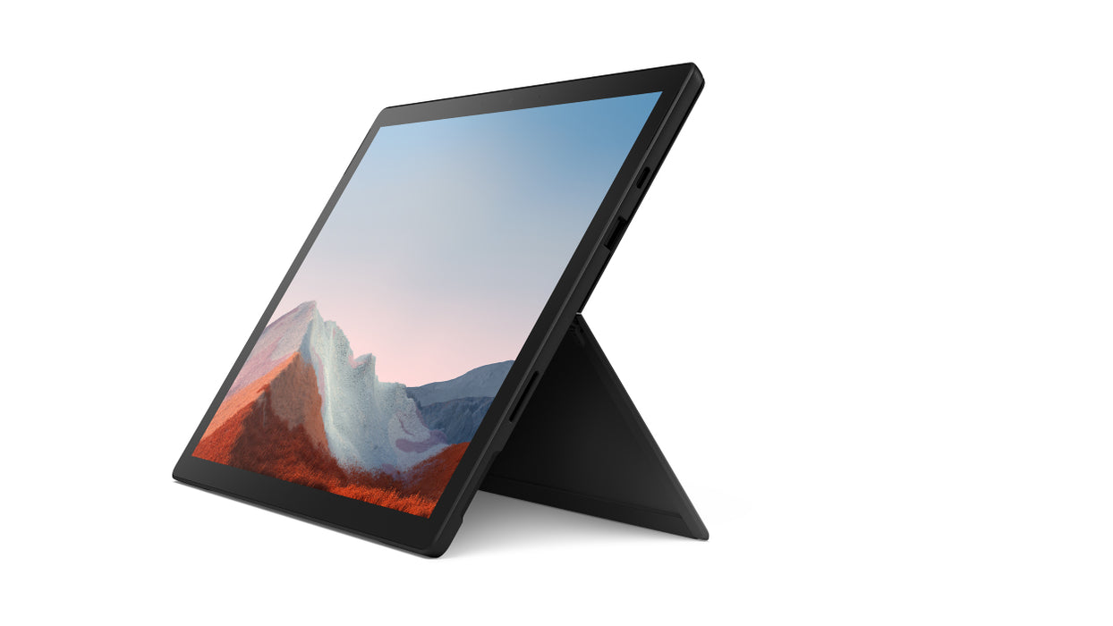 Microsoft Surface Pro 7+ - Tablet - Core i7 1165G7 - Win 10 Pro - Iris Xe Graphics - 16 GB RAM - 256 GB SSD - 12.3" touchscreen 2736 x 1824 - Wi-Fi 6 - matte black - commercial