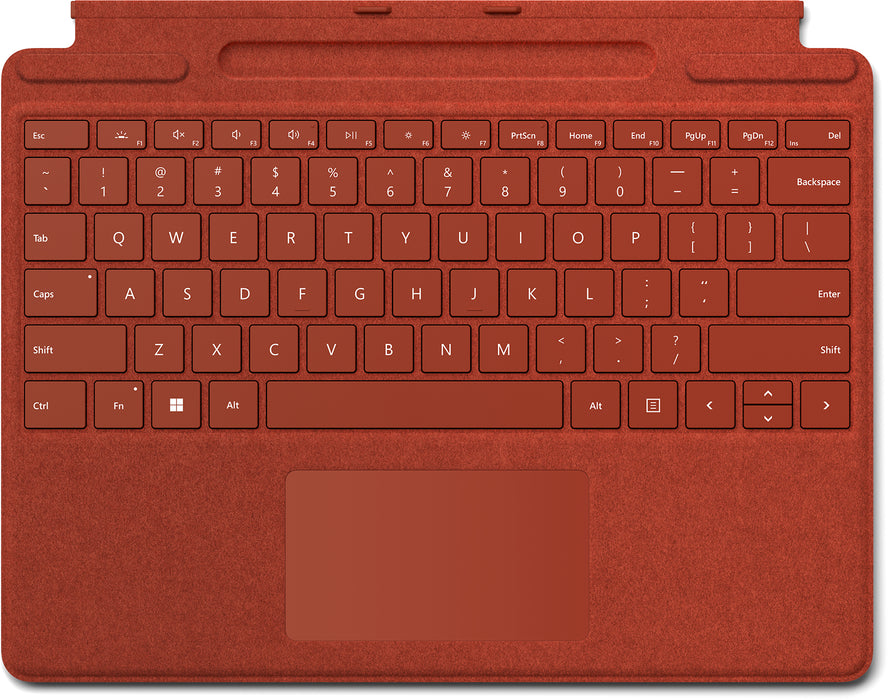 Microsoft Surface Pro Keyboard - Poppy Red - for Microsoft Surface Pro X and Surface Pro 8