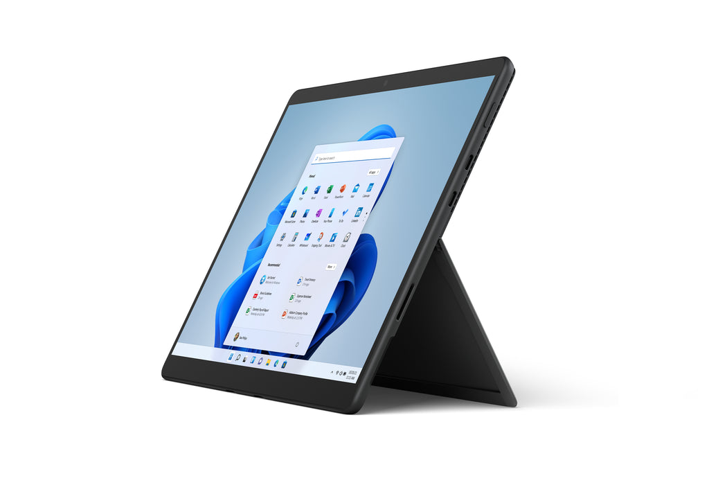 Microsoft Surface Pro 8 - Tablet - Intel Core i5 1145G7 - Evo - Win 10 Pro - Iris Xe Graphics - 8 GB RAM - 256 GB SSD - 13" touchscreen 2880 x 1920 @ 120 Hz - Wi-Fi 6 - graphite - commercial