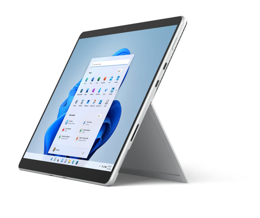 Microsoft Surface Pro 8 - Tablet - Intel Core i7 1185G7 - Evo - Win 11 Pro - Iris Xe Graphics - 16 GB RAM - 512 GB SSD - 13" touchscreen 2880 x 1920 @ 120 Hz - Wi-Fi 6 - platinum - commercial
