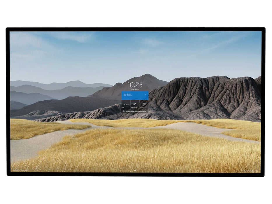 Microsoft Surface Hub 2S 85" - Touch surface - 1 x Core i5 - RAM 8 GB - SSD 128 GB - UHD Graphics 620 - GigE - WLAN: 802.11a/b/g/n/ac, Bluetooth 5.0 - Win 10 Team - monitor: LCD 85" 3840 x 2160 (Ultra HD 4K) touchscreen - platinum