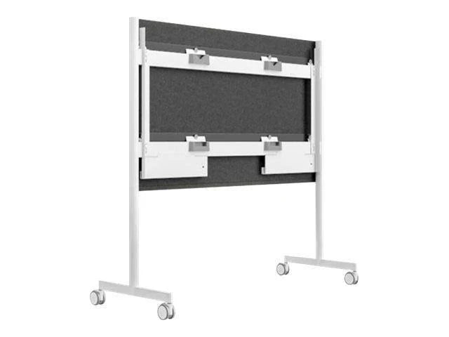 Steelcase Roam Collection - Cart - for interactive whiteboard - artic white, Microsoft gray - screen size: 85" - for Microsoft Surface Hub 2S 85"